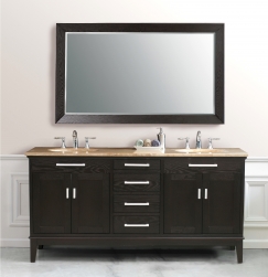 Modern Bathroom Mirrors on 72 Inch Modern Double Sink Bathroom Vanity With Mirror Uvvu213072