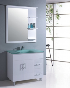 Bathroom Vanity Mirrors on 35 Inches   35 5 Inch Single Sink Bathroom Vanity With Matching Mirror