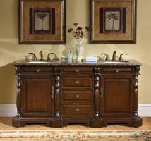 Bathroom Vanities  Vessel Sinks on 72 Inch Double Sink Bathroom Vanity With Counter Choice Uvsr803472