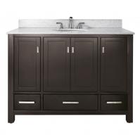 48 Inch Single Sink Bathroom Vanity in Tobacco Finish with Choice of ...